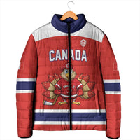 Canada Ice Hockey Custom Padded Jacket Maple Leaf Turkey Mascot