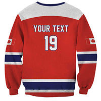 Canada Ice Hockey Custom Sweatshirt Maple Leaf Turkey Mascot