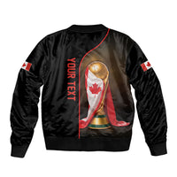 Personalized Canada Football 2026 Bomber Jacket Trophy Flag Pride Art