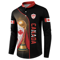 Personalized Canada Football 2026 Button Sweatshirt Trophy Flag Pride Art