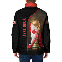 Personalized Canada Football 2026 Padded Jacket Trophy Flag Pride Art