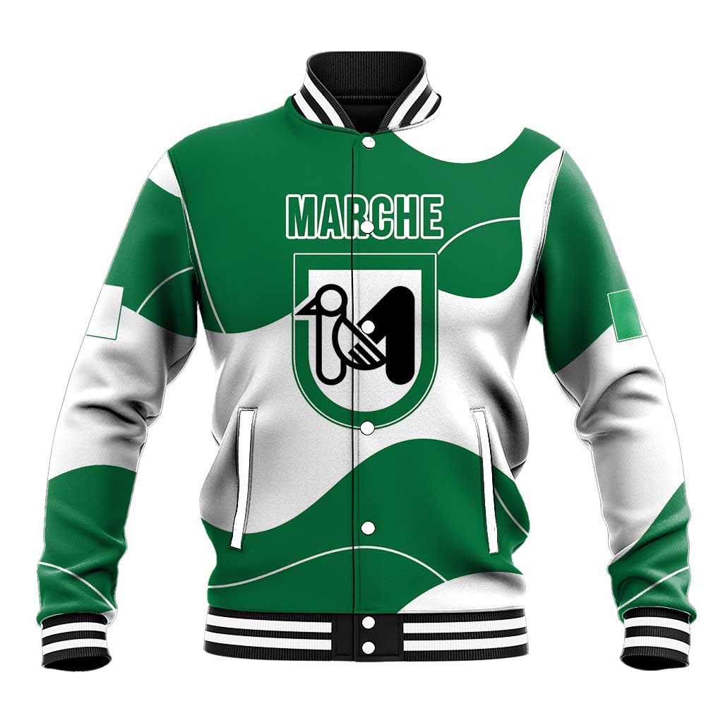 Personalized Italy Marche Baseball Jacket Flag Style LT19