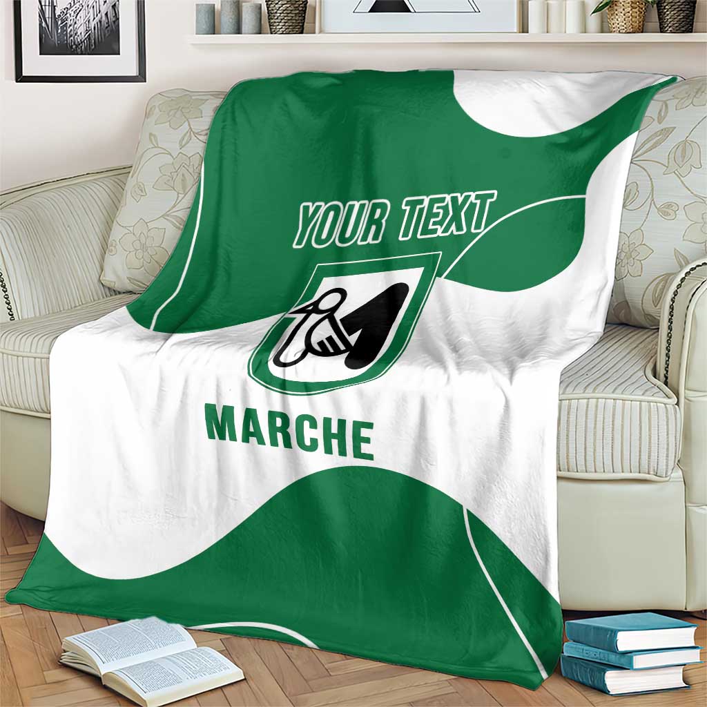 Personalized Italy Marche Blanket Flag Style - Wonder Print Shop