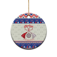 Personalized Moldova Christmas Ceramic Ornament Martisor Moldova Traditional - Wonder Print Shop