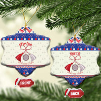 Personalized Moldova Christmas Ceramic Ornament Martisor Moldova Traditional - Wonder Print Shop