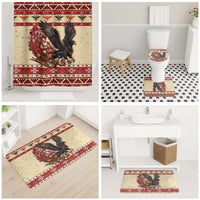 Albania Christmas Bathroom Set Double Headed Eagle Santa Sleigh
