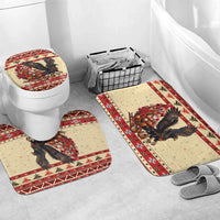 Albania Christmas Bathroom Set Double Headed Eagle Santa Sleigh