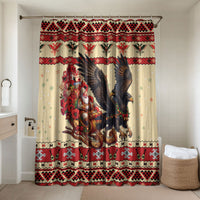 Albania Christmas Bathroom Set Double Headed Eagle Santa Sleigh