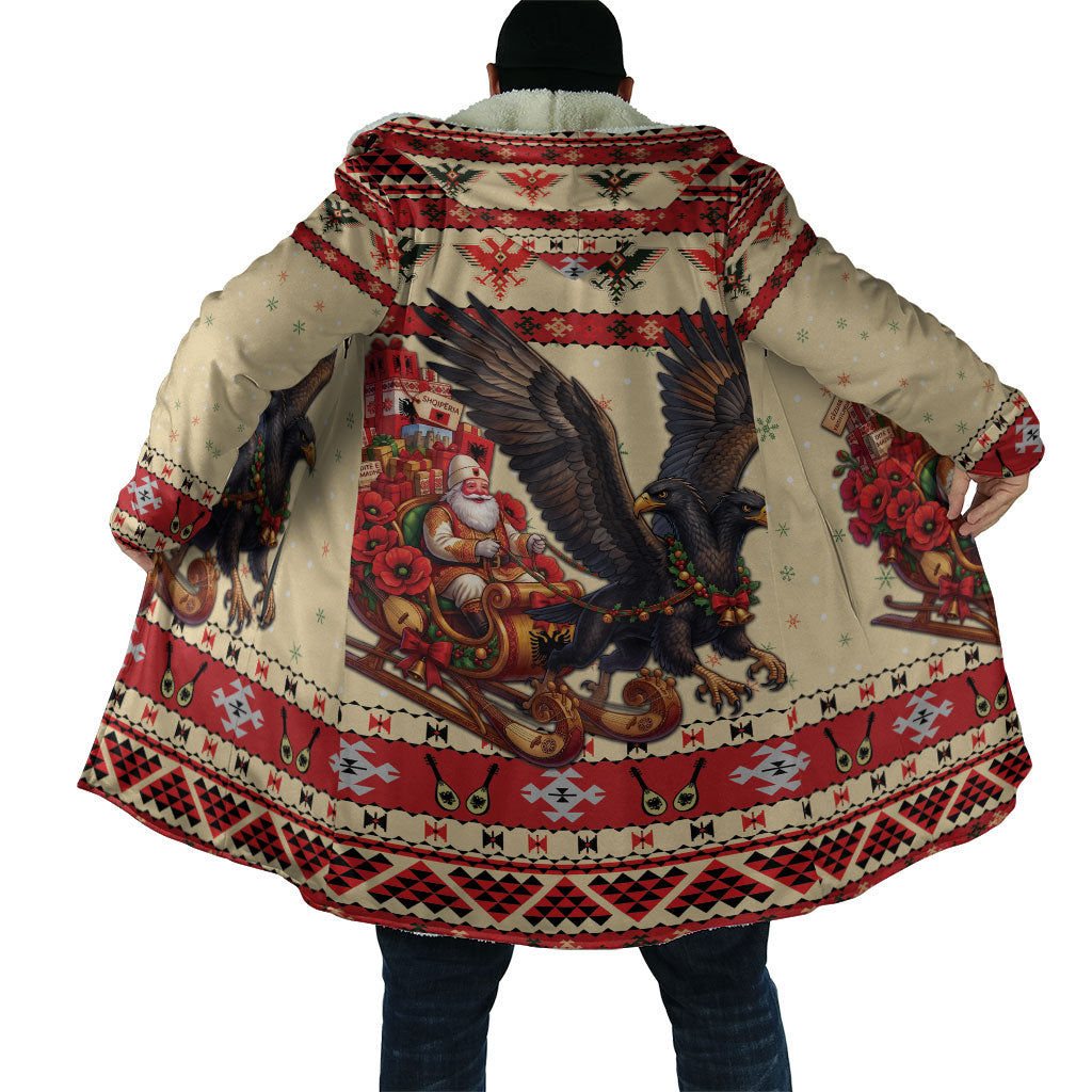 Albania Christmas Cloak Double Headed Eagle Santa Sleigh