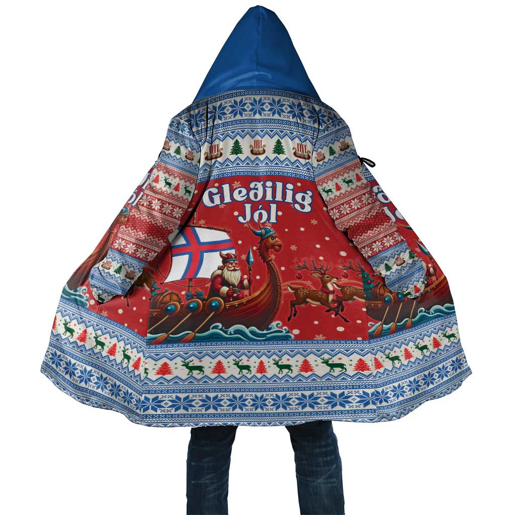 Faroe Islands Viking Santa Christmas Cloak Funny Reindeer Norse Xmas - Wonder Print Shop