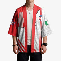 Italy Piedmont Kimono Map With Flag Style - Wonder Print Shop