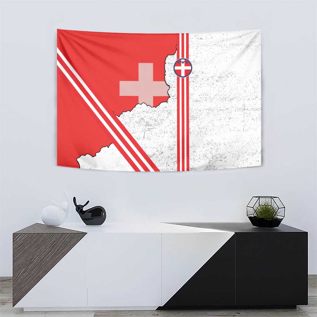 Italy Piedmont Tapestry Map With Flag Style - Wonder Print Shop