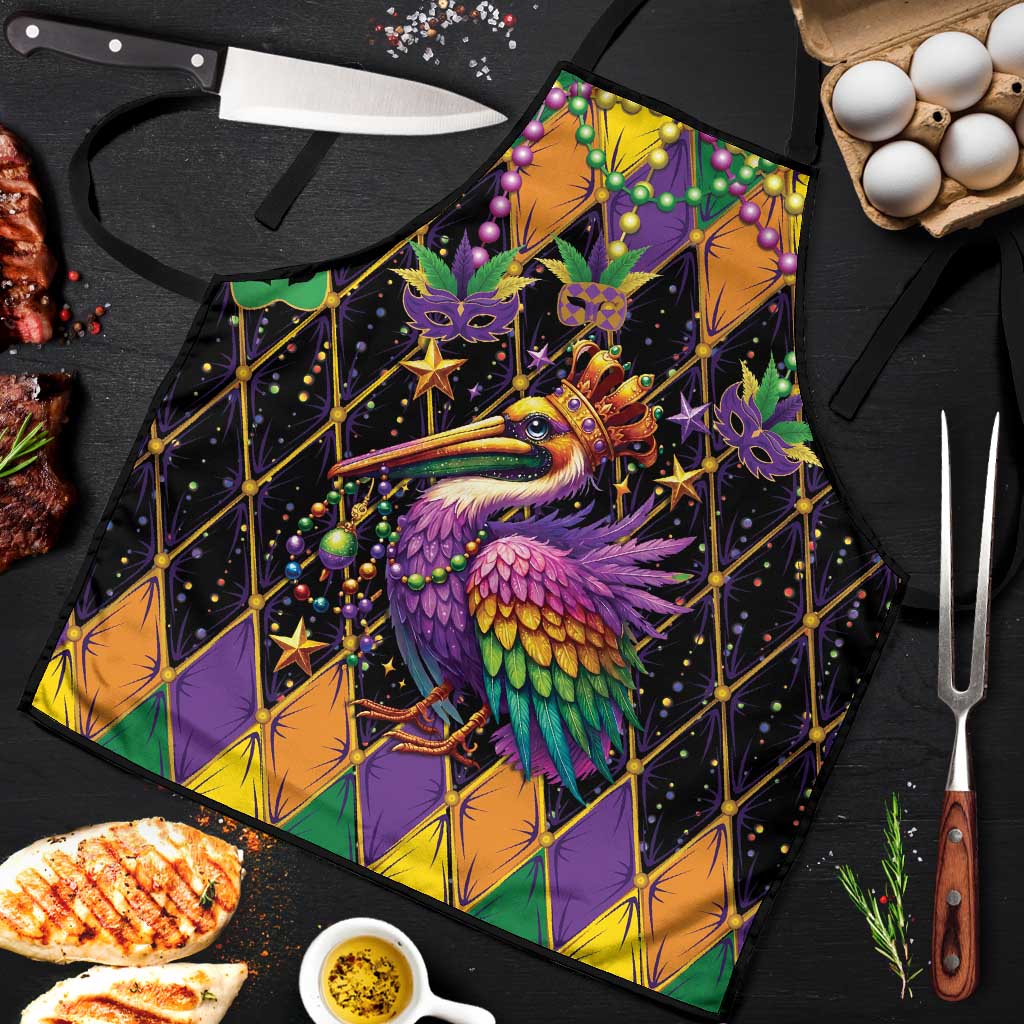 Pelican Mardi Gras Carnival Apron Fat Tuesday - Wonder Print Shop