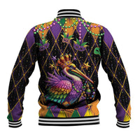 Pelican Mardi Gras Carnival Baseball Jacket Fat Tuesday - Wonder Print Shop
