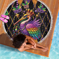 Pelican Mardi Gras Carnival Beach Blanket Fat Tuesday - Wonder Print Shop