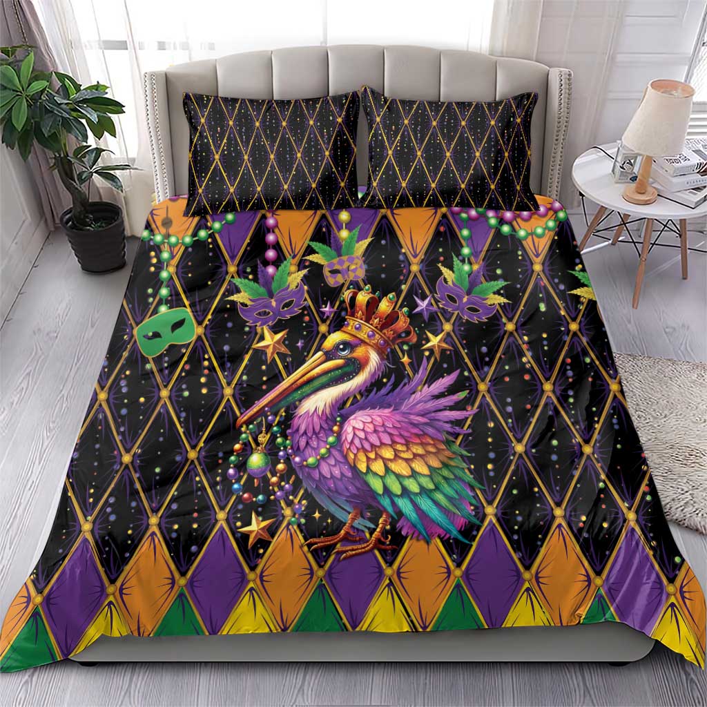 Pelican Mardi Gras Carnival Bedding Set Fat Tuesday - Wonder Print Shop