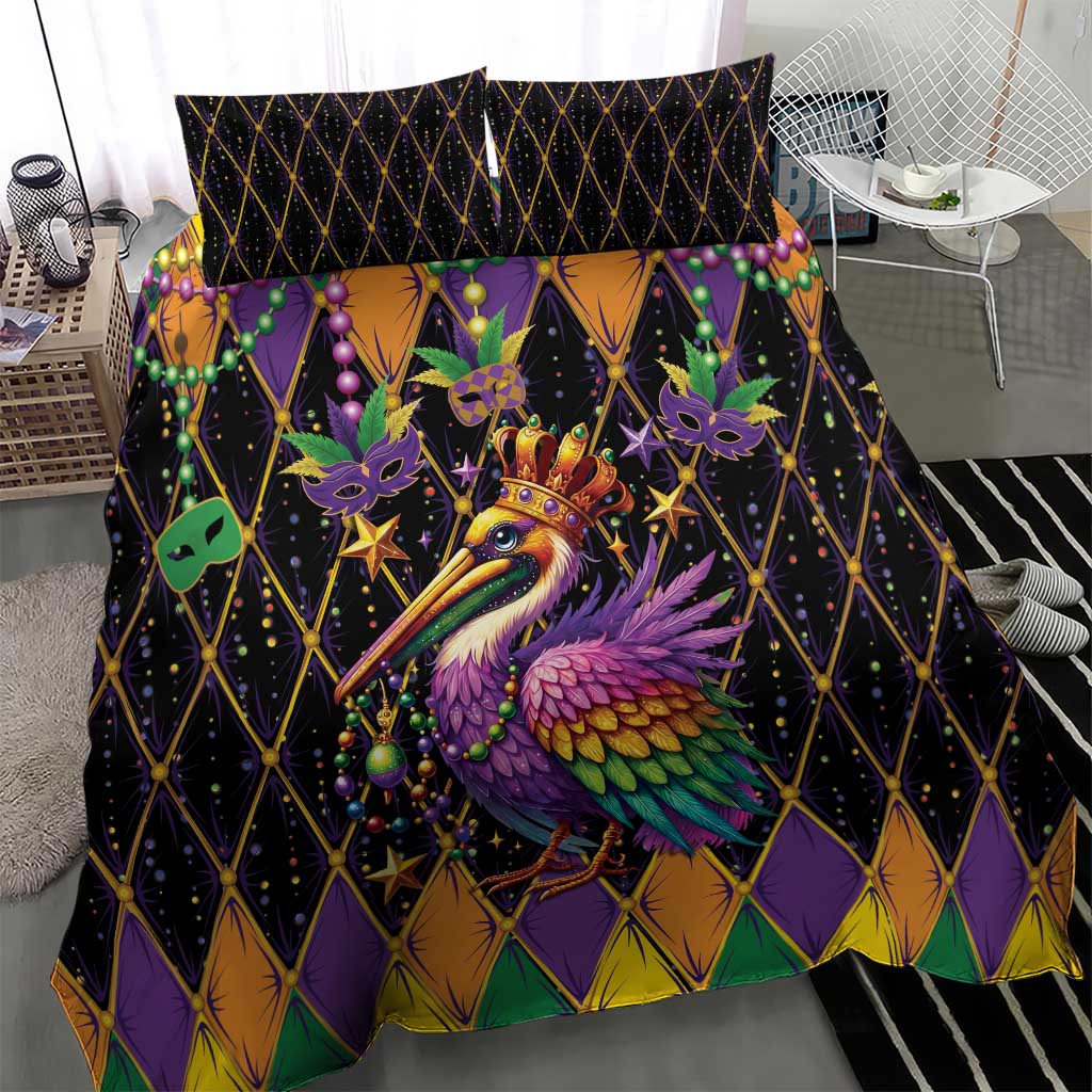 Pelican Mardi Gras Carnival Bedding Set Fat Tuesday - Wonder Print Shop