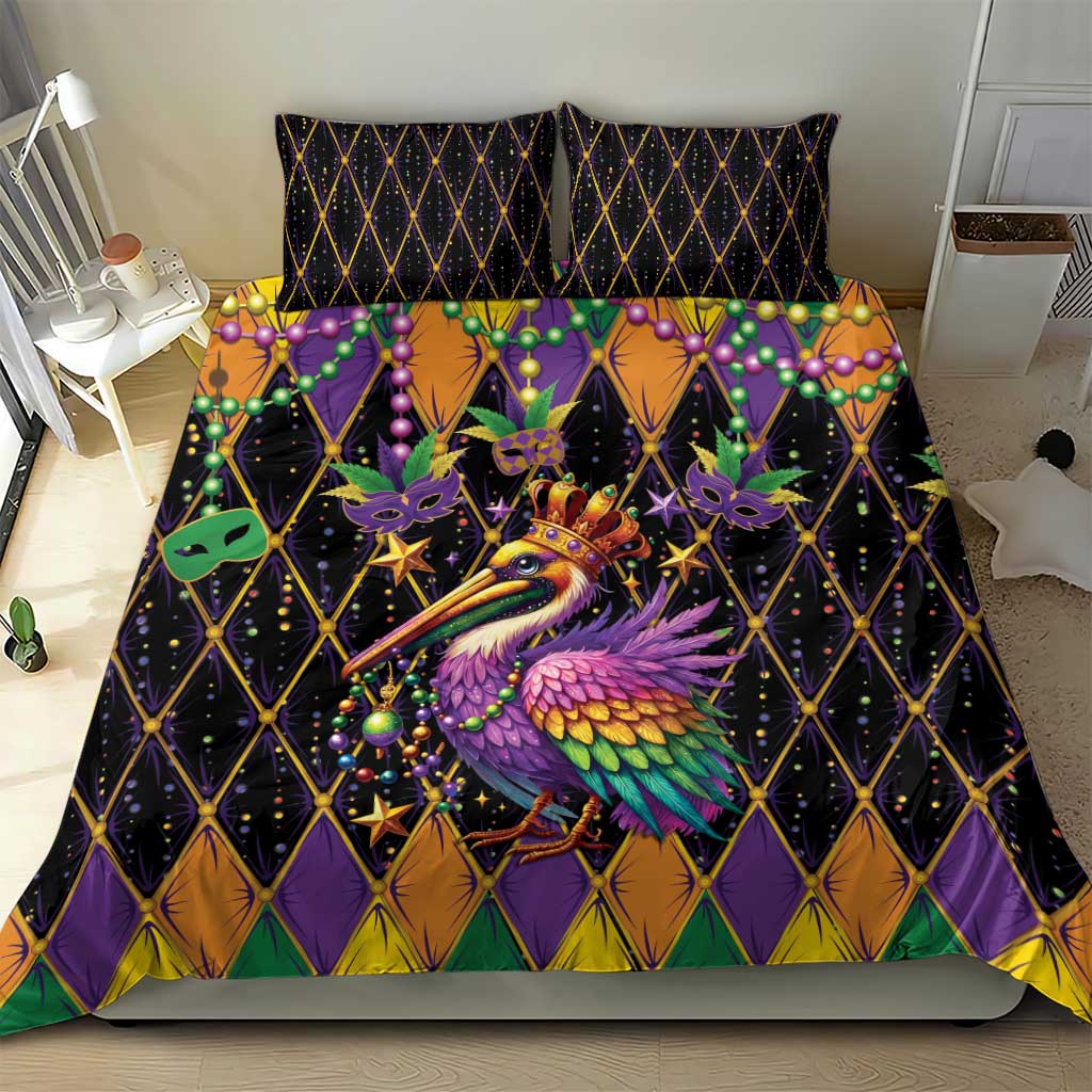 Pelican Mardi Gras Carnival Bedding Set Fat Tuesday - Wonder Print Shop