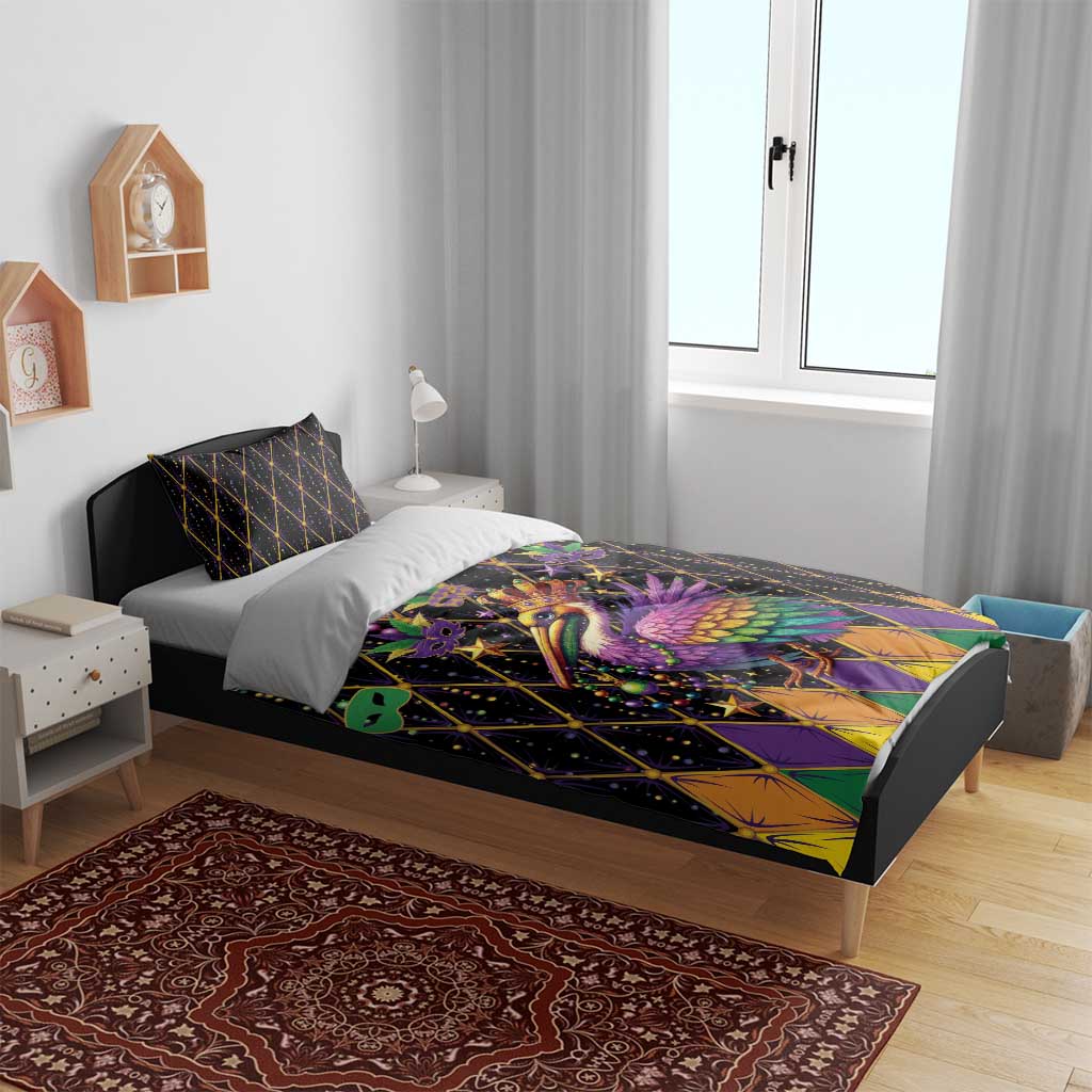 Pelican Mardi Gras Carnival Bedding Set Fat Tuesday - Wonder Print Shop