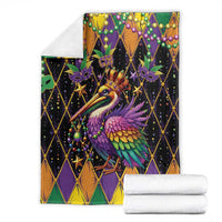 Pelican Mardi Gras Carnival Blanket Fat Tuesday - Wonder Print Shop