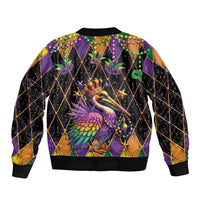 Pelican Mardi Gras Carnival Bomber Jacket Fat Tuesday - Wonder Print Shop