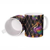 Pelican Mardi Gras Carnival Ceramic Mug Fat Tuesday - Wonder Print Shop