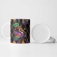 Pelican Mardi Gras Carnival Ceramic Mug Fat Tuesday - Wonder Print Shop