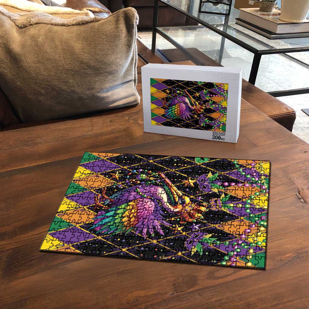 Pelican Mardi Gras Carnival Puzzle Fat Tuesday - Wonder Print Shop