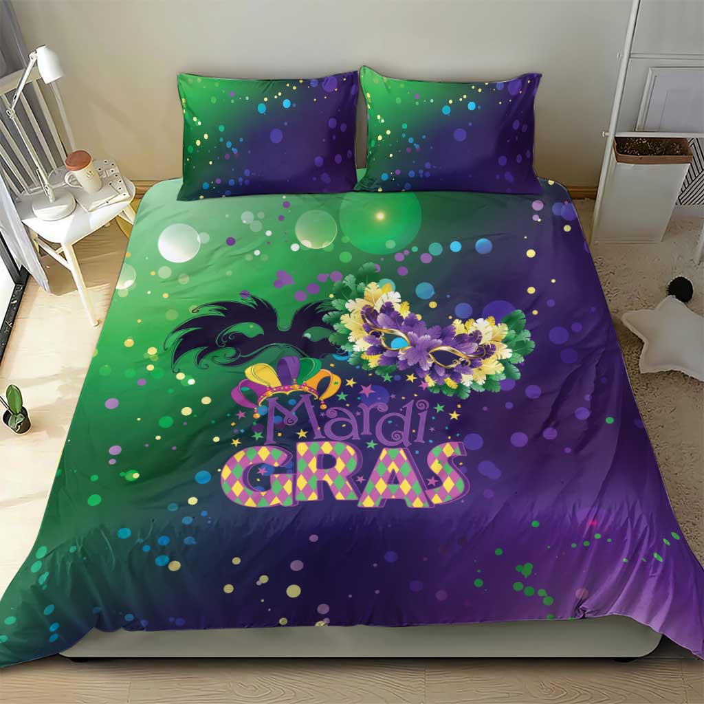 Mardi Gras Masquerade Mask Bedding Set NOLA Vibe - Wonder Print Shop