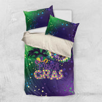 Mardi Gras Masquerade Mask Bedding Set NOLA Vibe - Wonder Print Shop