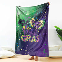 Mardi Gras Masquerade Mask Blanket NOLA Vibe - Wonder Print Shop