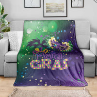 Mardi Gras Masquerade Mask Blanket NOLA Vibe - Wonder Print Shop