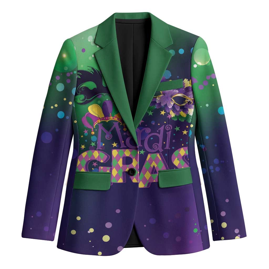 Mardi Gras Masquerade Mask Blazer NOLA Vibe - Wonder Print Shop