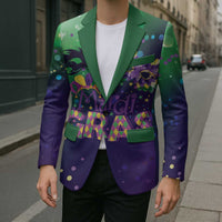 Mardi Gras Masquerade Mask Blazer NOLA Vibe - Wonder Print Shop