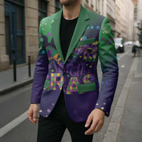 Mardi Gras Masquerade Mask Blazer NOLA Vibe - Wonder Print Shop