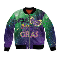 Mardi Gras Masquerade Mask Bomber Jacket NOLA Vibe - Wonder Print Shop
