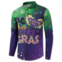 Mardi Gras Masquerade Mask Button Sweatshirt NOLA Vibe - Wonder Print Shop