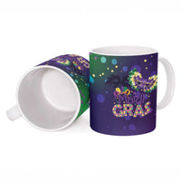 Mardi Gras Masquerade Mask Ceramic Mug NOLA Vibe - Wonder Print Shop