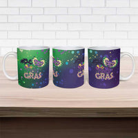 Mardi Gras Masquerade Mask Ceramic Mug NOLA Vibe - Wonder Print Shop