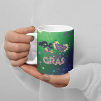 Mardi Gras Masquerade Mask Ceramic Mug NOLA Vibe - Wonder Print Shop