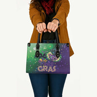 Mardi Gras Masquerade Mask Leather Bag NOLA Vibe - Wonder Print Shop
