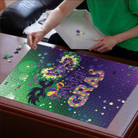 Mardi Gras Masquerade Mask Puzzle NOLA Vibe - Wonder Print Shop