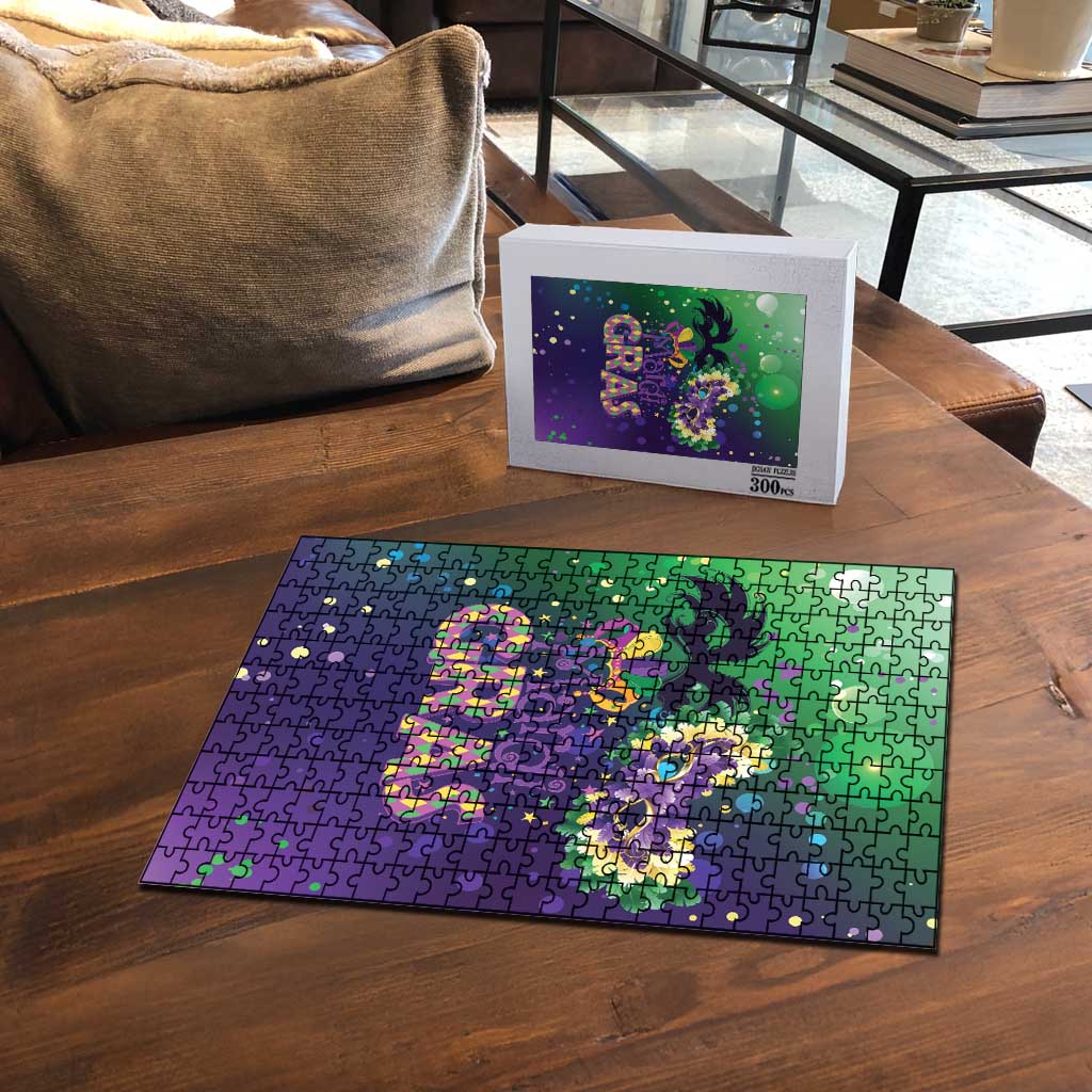 Mardi Gras Masquerade Mask Puzzle NOLA Vibe - Wonder Print Shop
