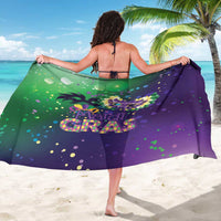 Mardi Gras Masquerade Mask Sarong NOLA Vibe - Wonder Print Shop