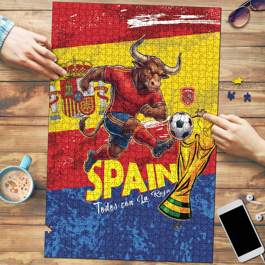 Spain National Football Puzzle Spanish Bull Trophy Todos con La Roja