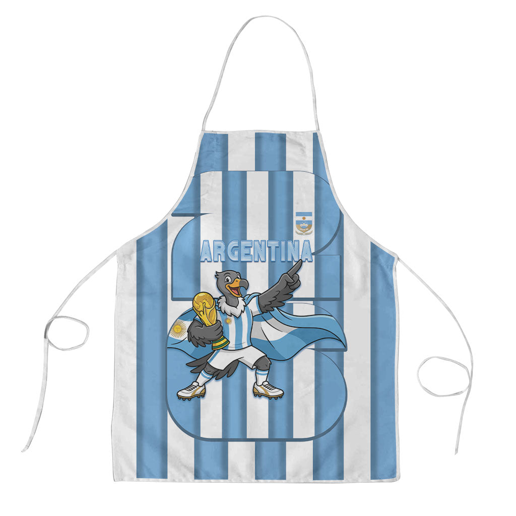 Argentina National Football Apron Andean Condor Trophy Sporty Style