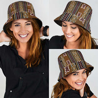 Mali Bologan Mud Cloth Pattern Bucket Hat - Wonder Print Shop