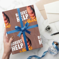 Marcus The Worm Wrapping Paper Roll Funny Brainrot Meme Robert Help - Wonder Print Shop