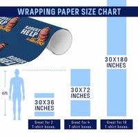 Marcus The Worm Wrapping Paper Roll Funny Brainrot Meme Robert Help - Wonder Print Shop