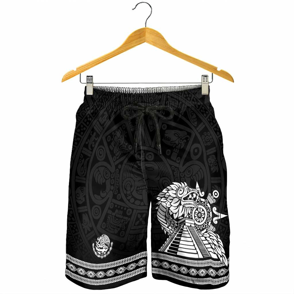 Mexican Aztec Pyramid Shorts for Men Aztec Pattern - Wonder Print Shop